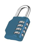 Padlock 4-number lock - miscellaneous colours